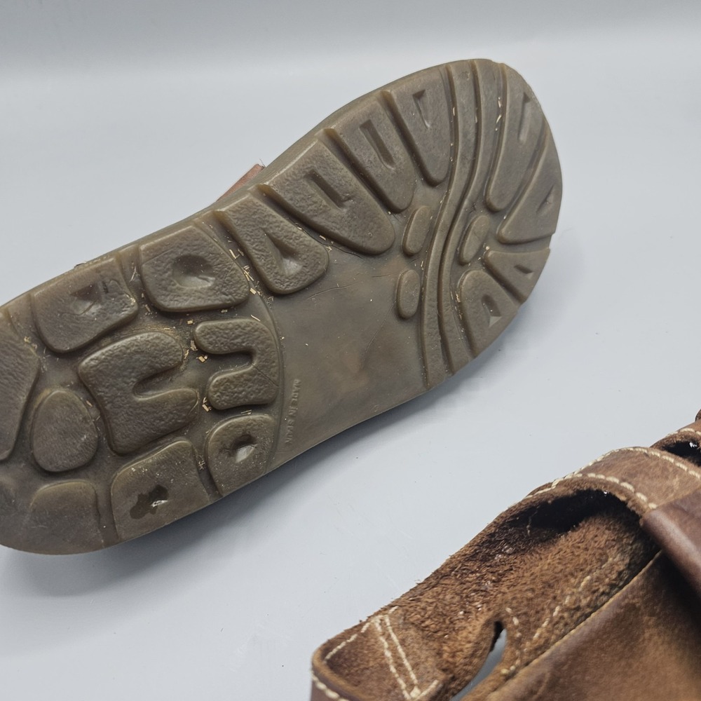 Vintage Leather Fishermen Chunky Sandals Women's 9.5 Mens 8 Y2K 90s Made Spain - Picture 8 of 15